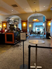 New cramped bar and dining area.