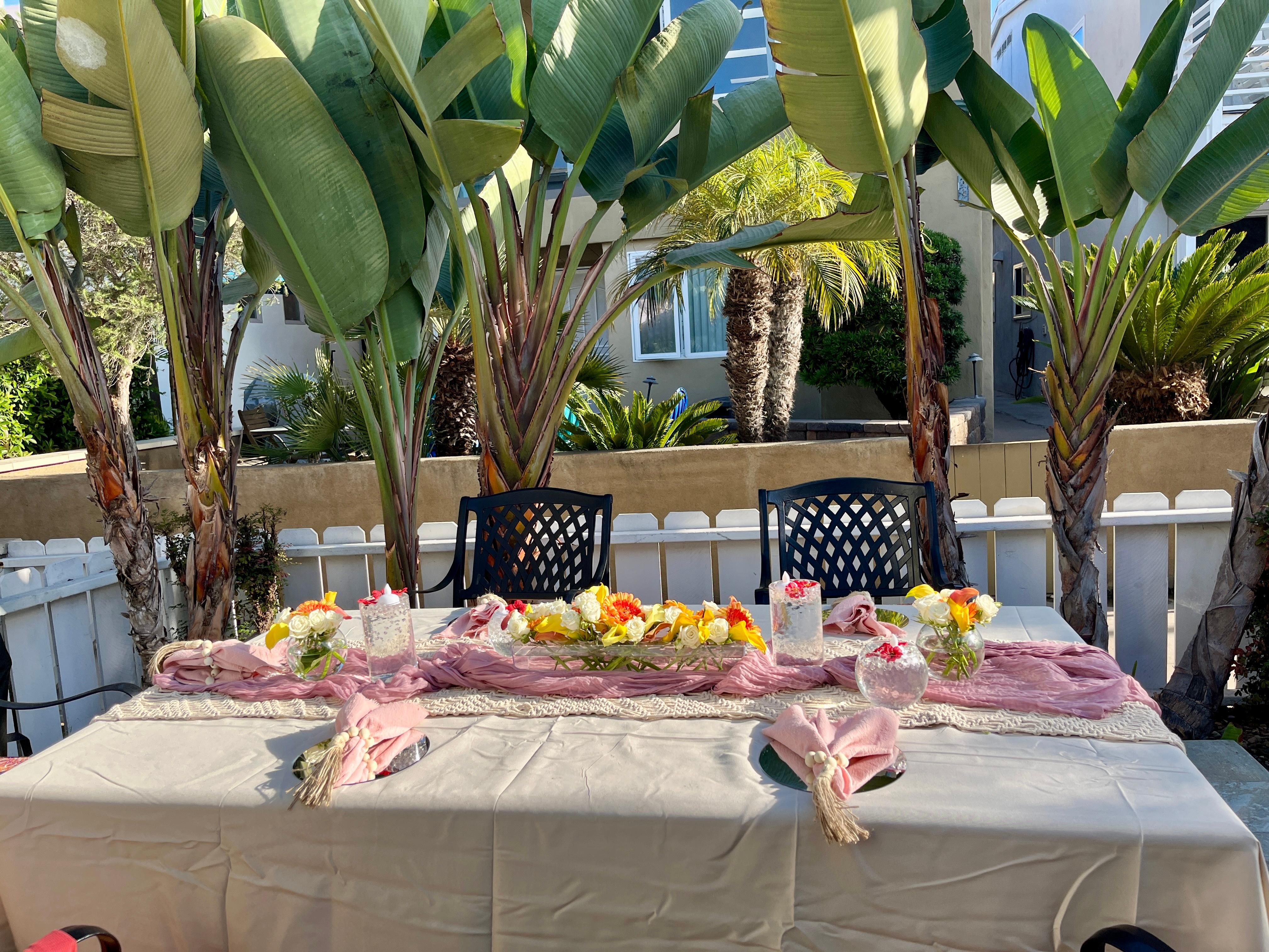 We had a private catered birthday dinner. 