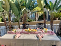 We had a private catered birthday dinner.