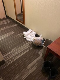 Supposed to be attended to today per the front desk