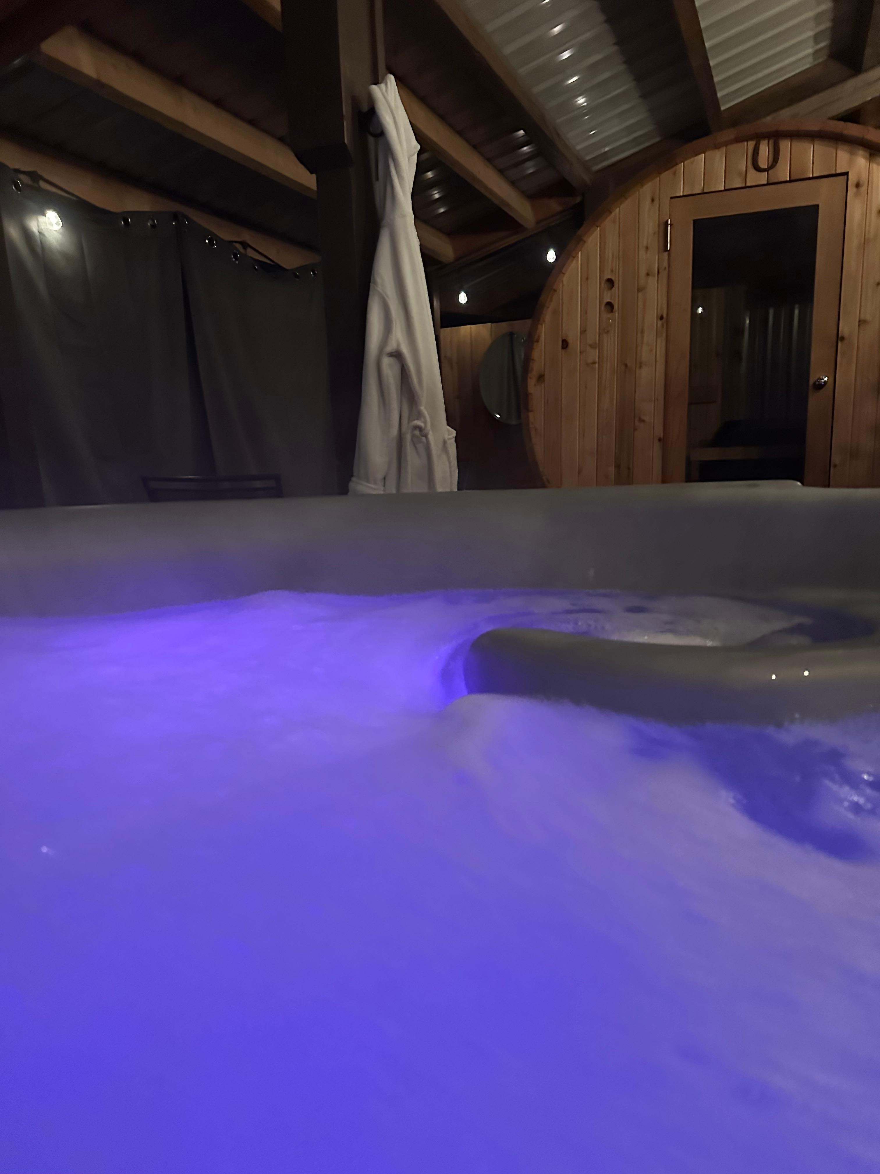 Hot tub and sauna were great.