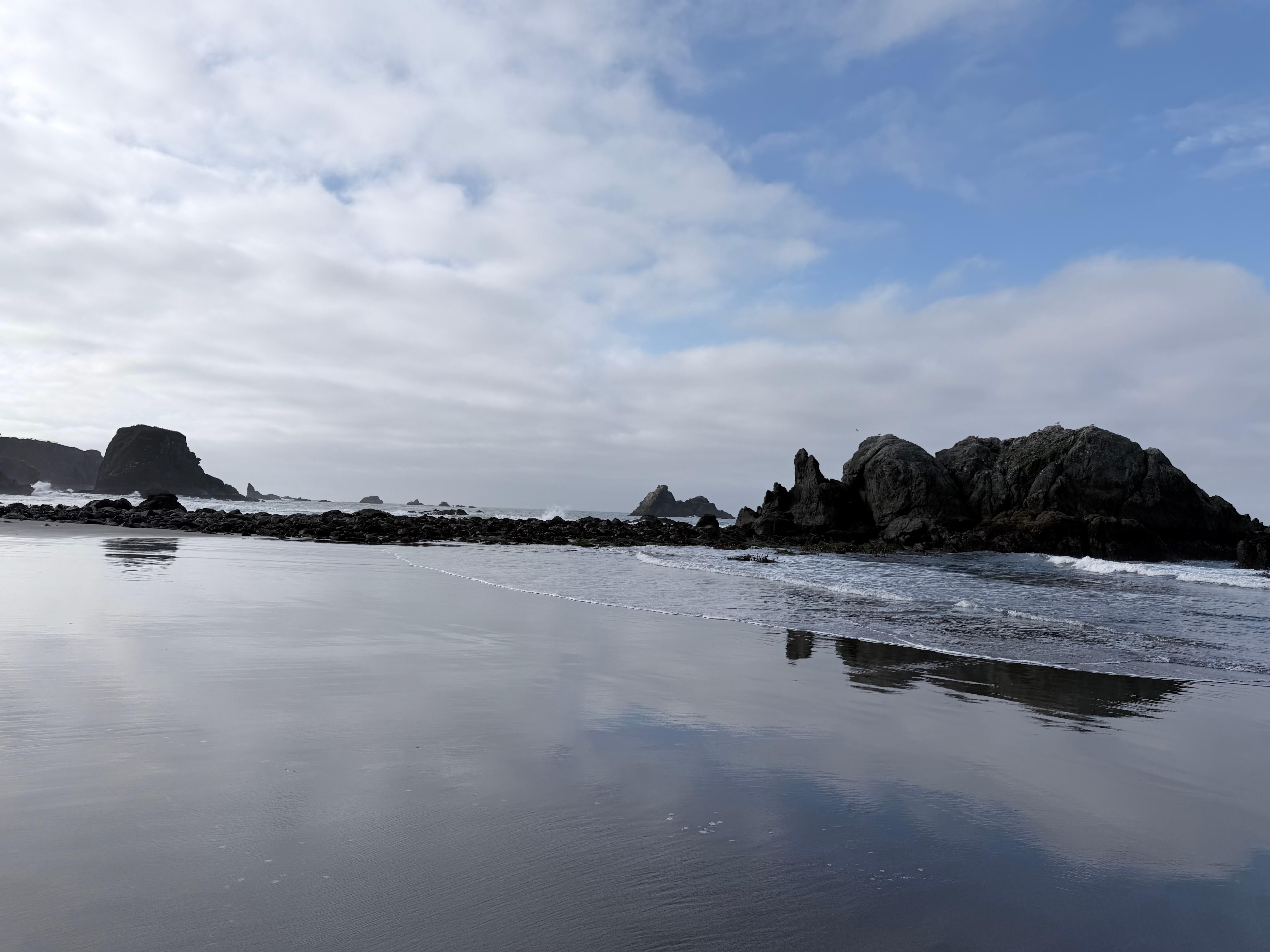 Short stroll down to the beach. 