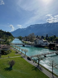 View of Interlaken from balcony