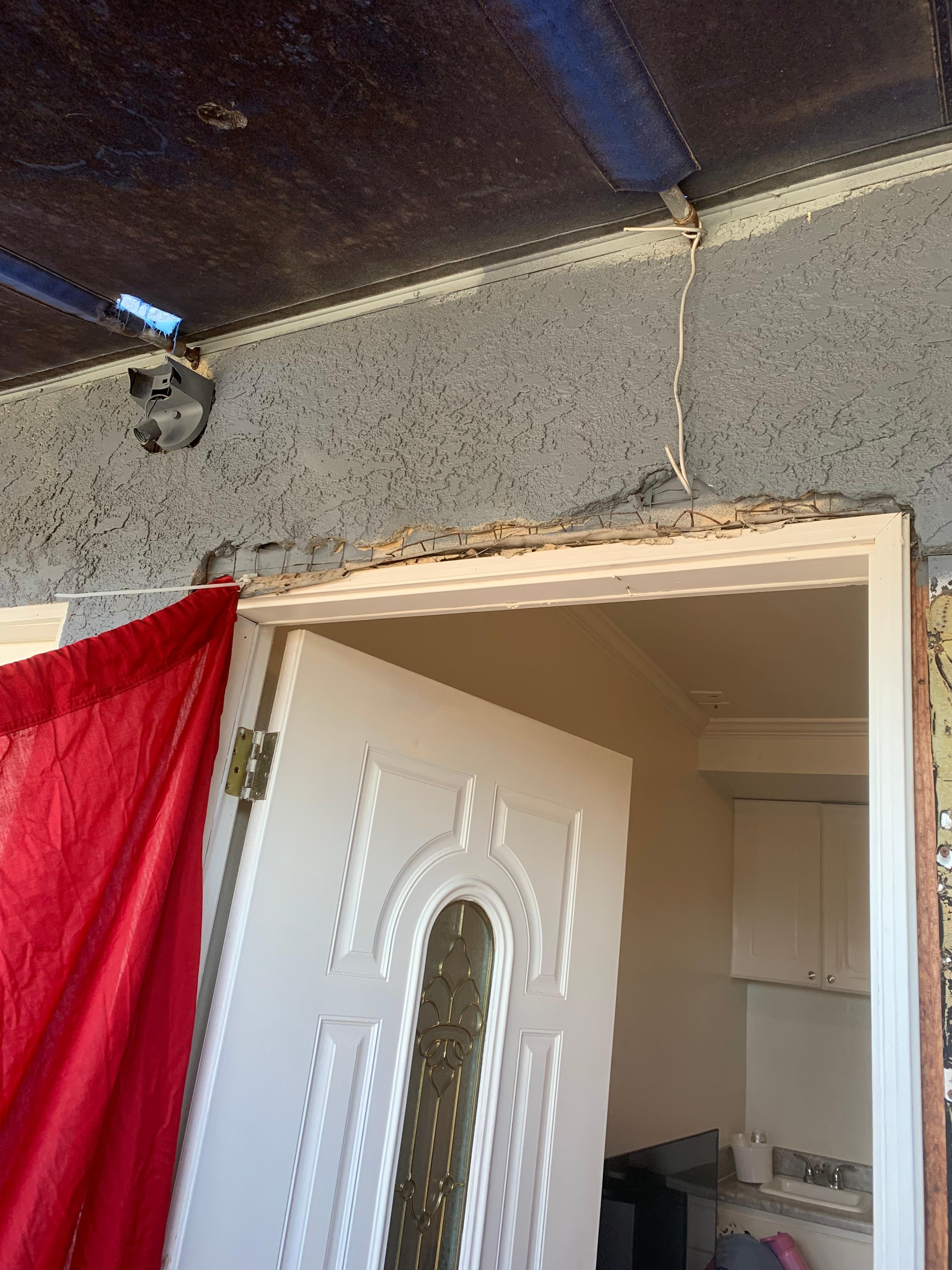 Rotting wall on patio 