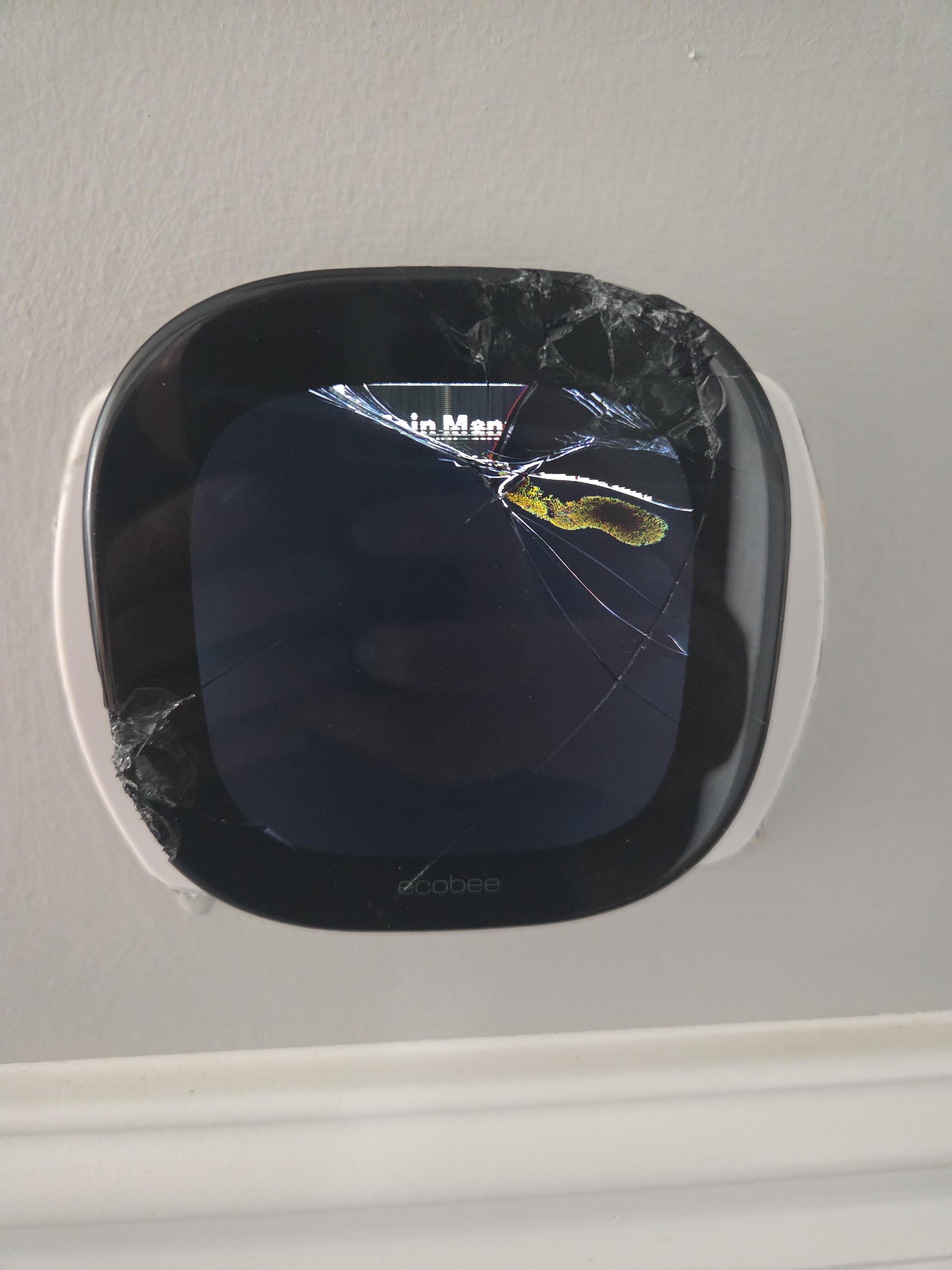 Smashed thermostat