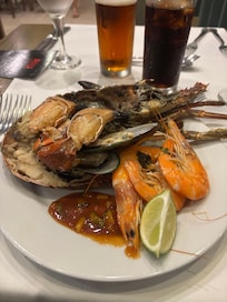 Sea Food plate from New Year’s Eve Buffet selection
