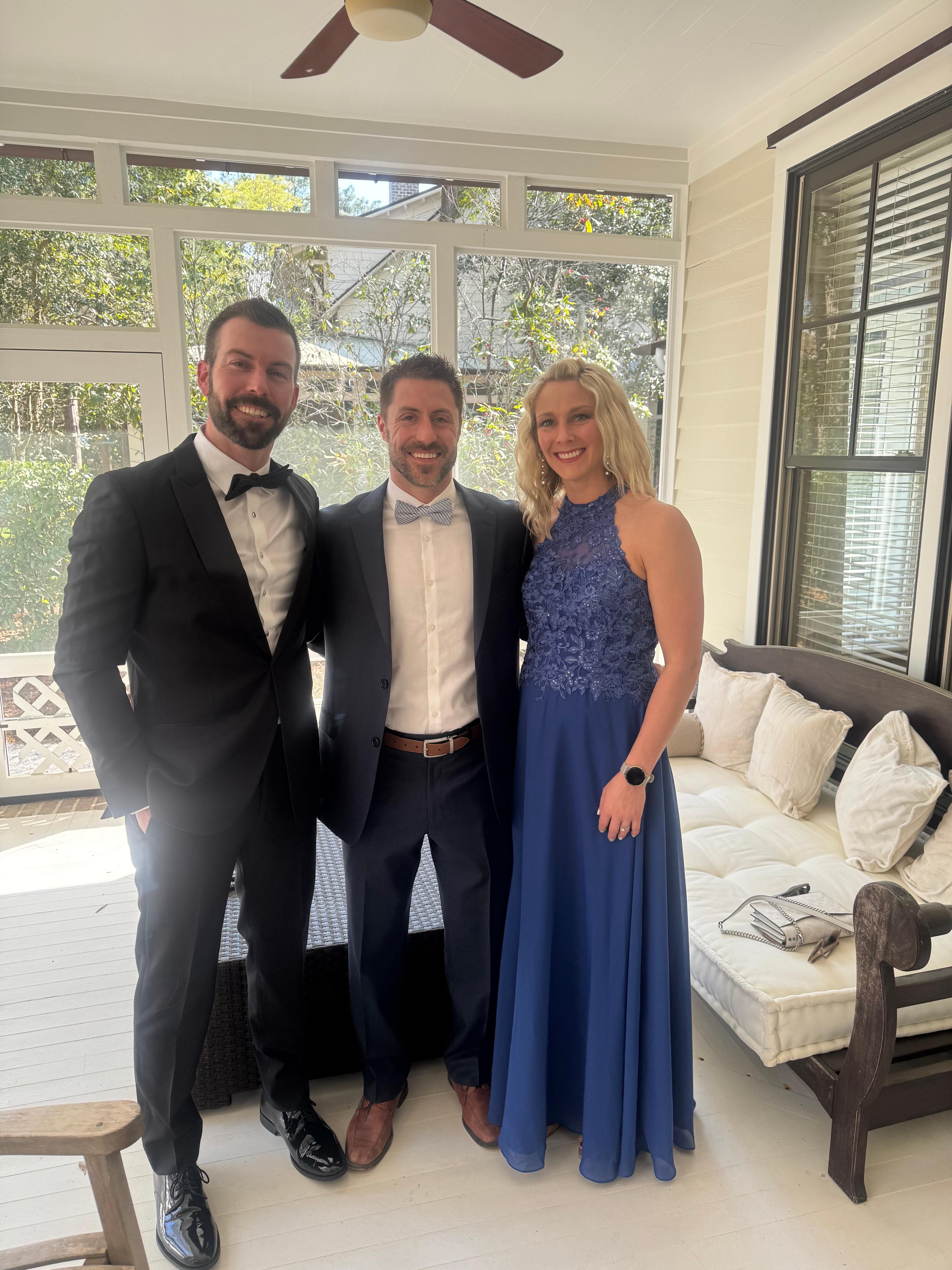 Fancy wedding night! Enjoyed having my kids there!