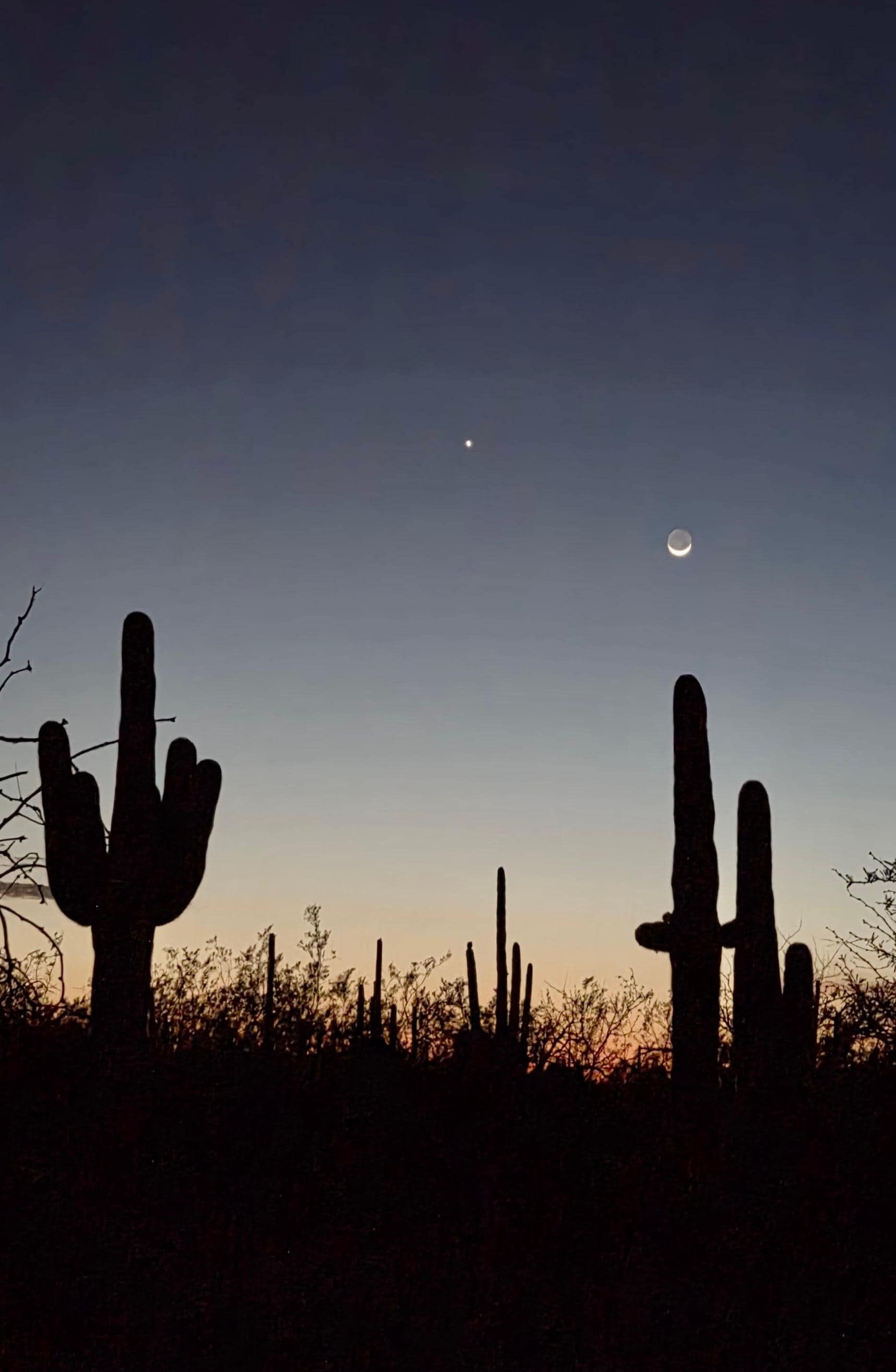 Dusk outside Tucson