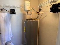 Boiler in closet