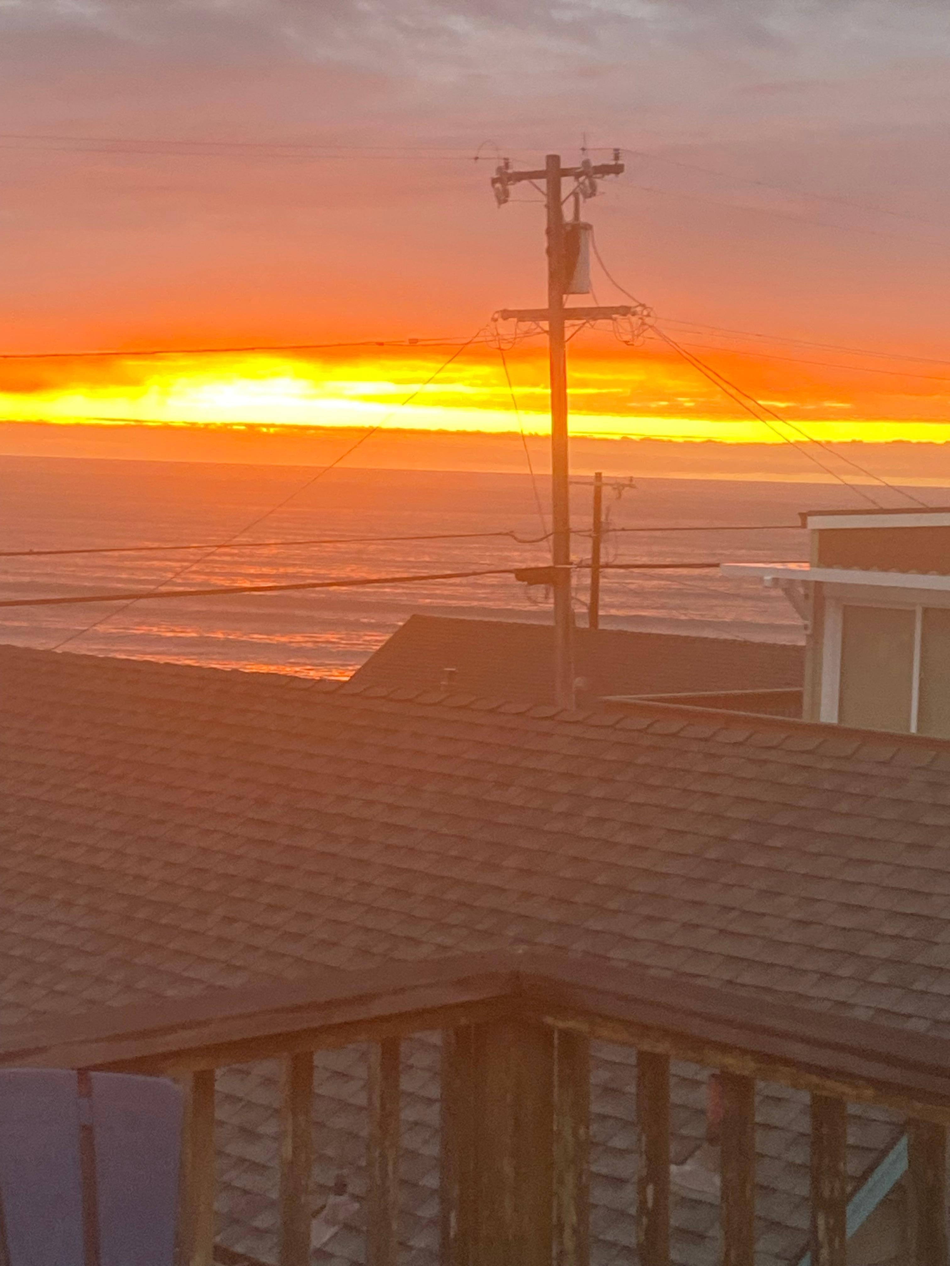 View from the deck. The sunsets were beautiful 