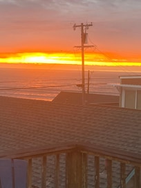 View from the deck. The sunsets were beautiful