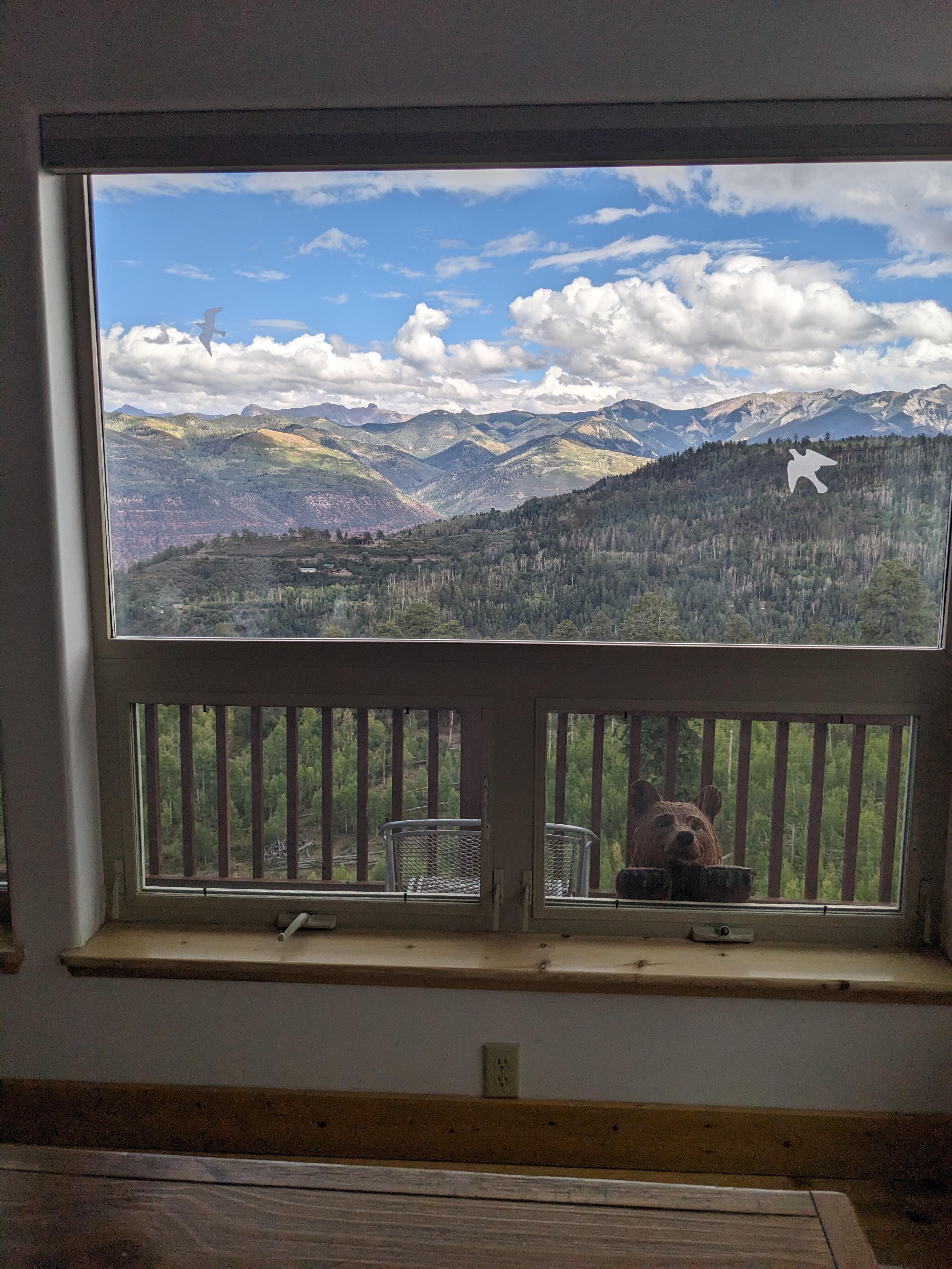 Looking through the windows is like looking at a postcard