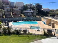 The pool and hot tub