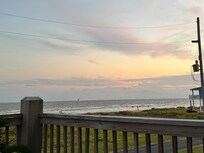 From the porch swing on the deck