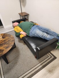 This was described as a single sofa bed. No bedding for it either.
No refund for falsely advertising the sofa bed.