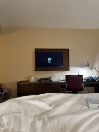 Small TV…not a smart TV and maybe 15 channels