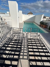 Until the seat pads arrived everyone was using cushions and pillows from their rooms