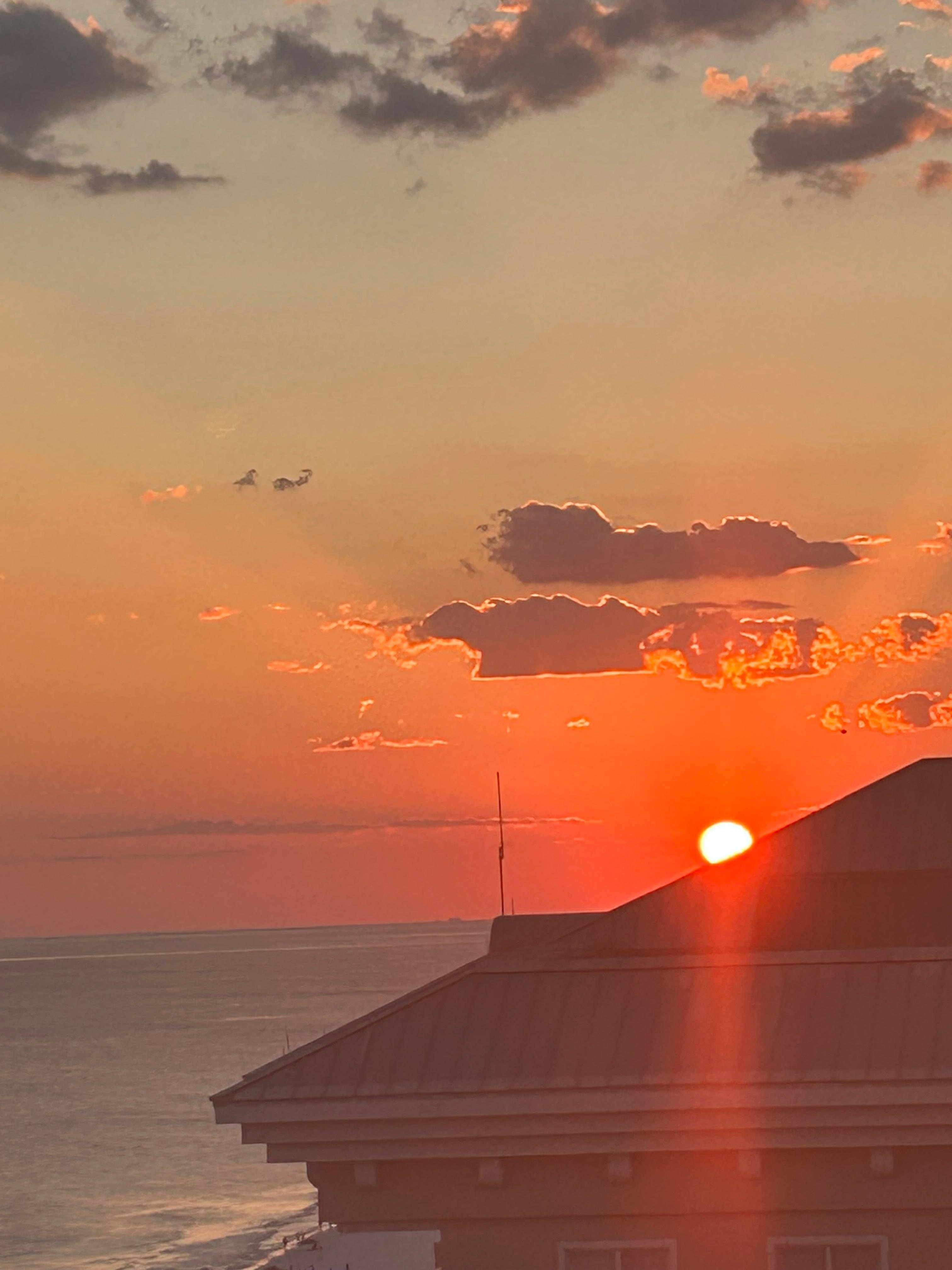 One of the amazing sunsets from the balcony. 