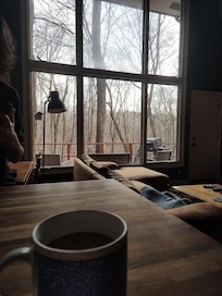 Morning coffee with big views