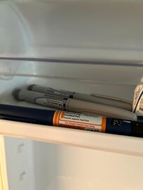 Picture of temp setting inside refrigerator