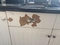 Kitchen cabinets in terrible condition