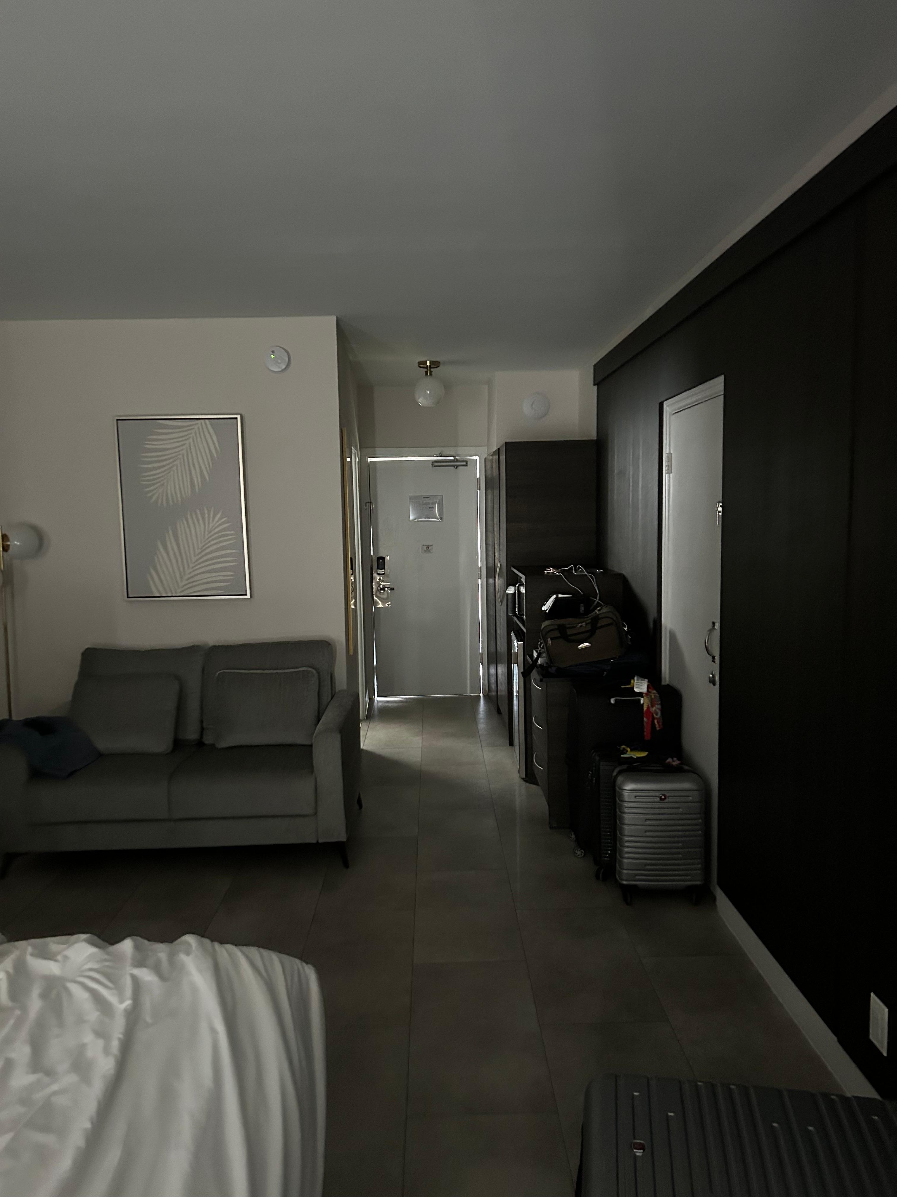 Dark room closet door broken