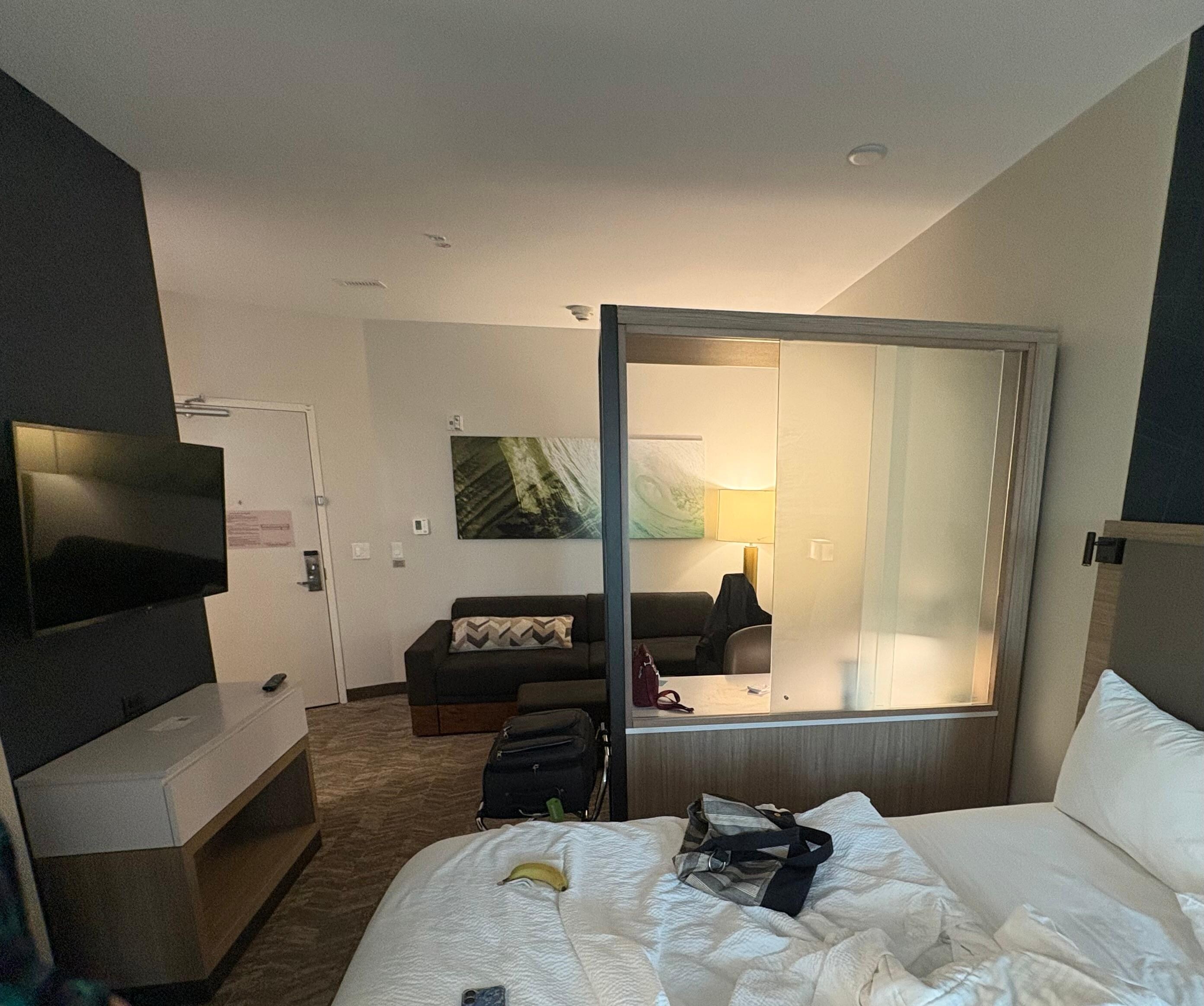 view toward seating area