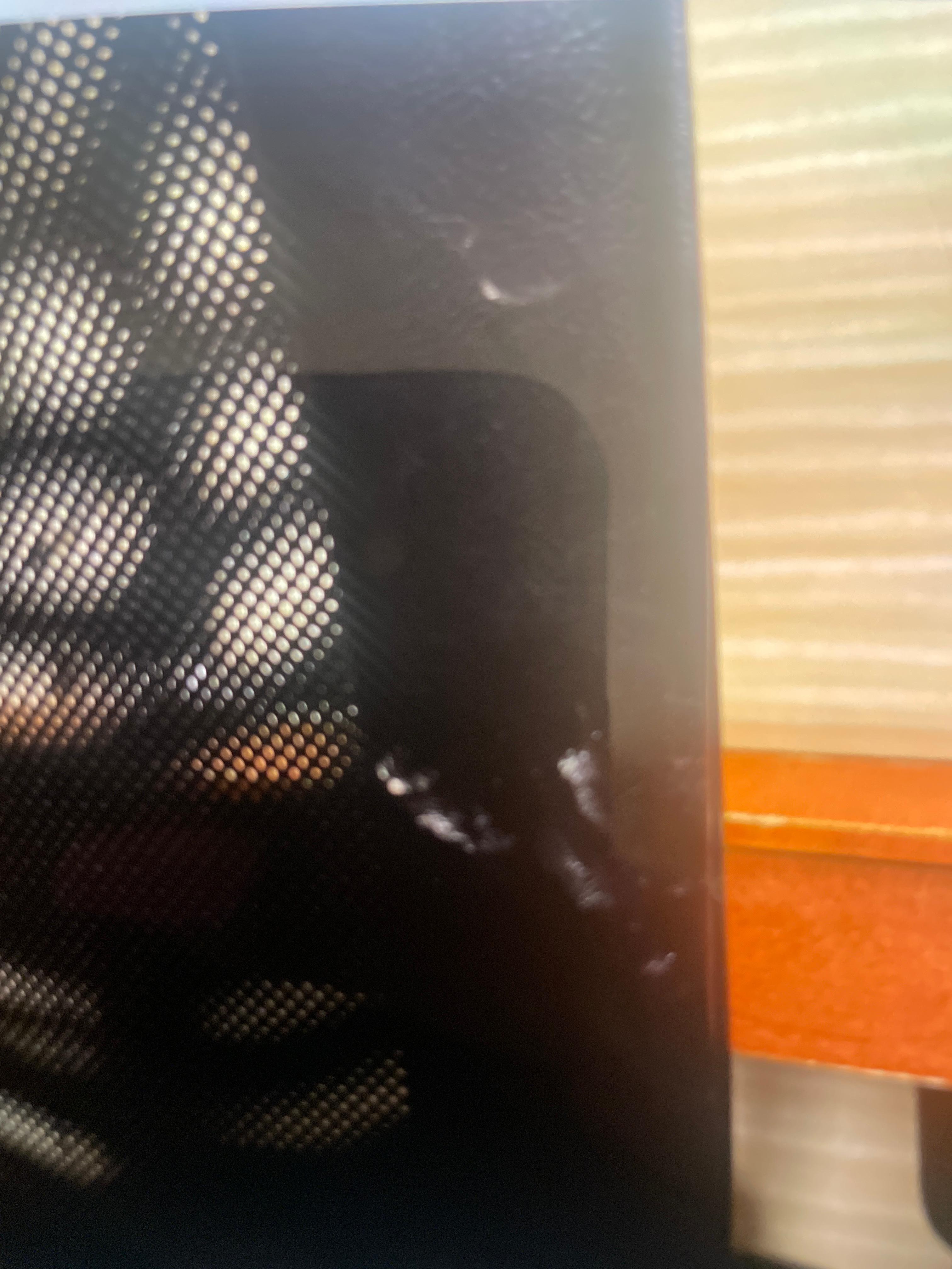 White substance on the back of office chair