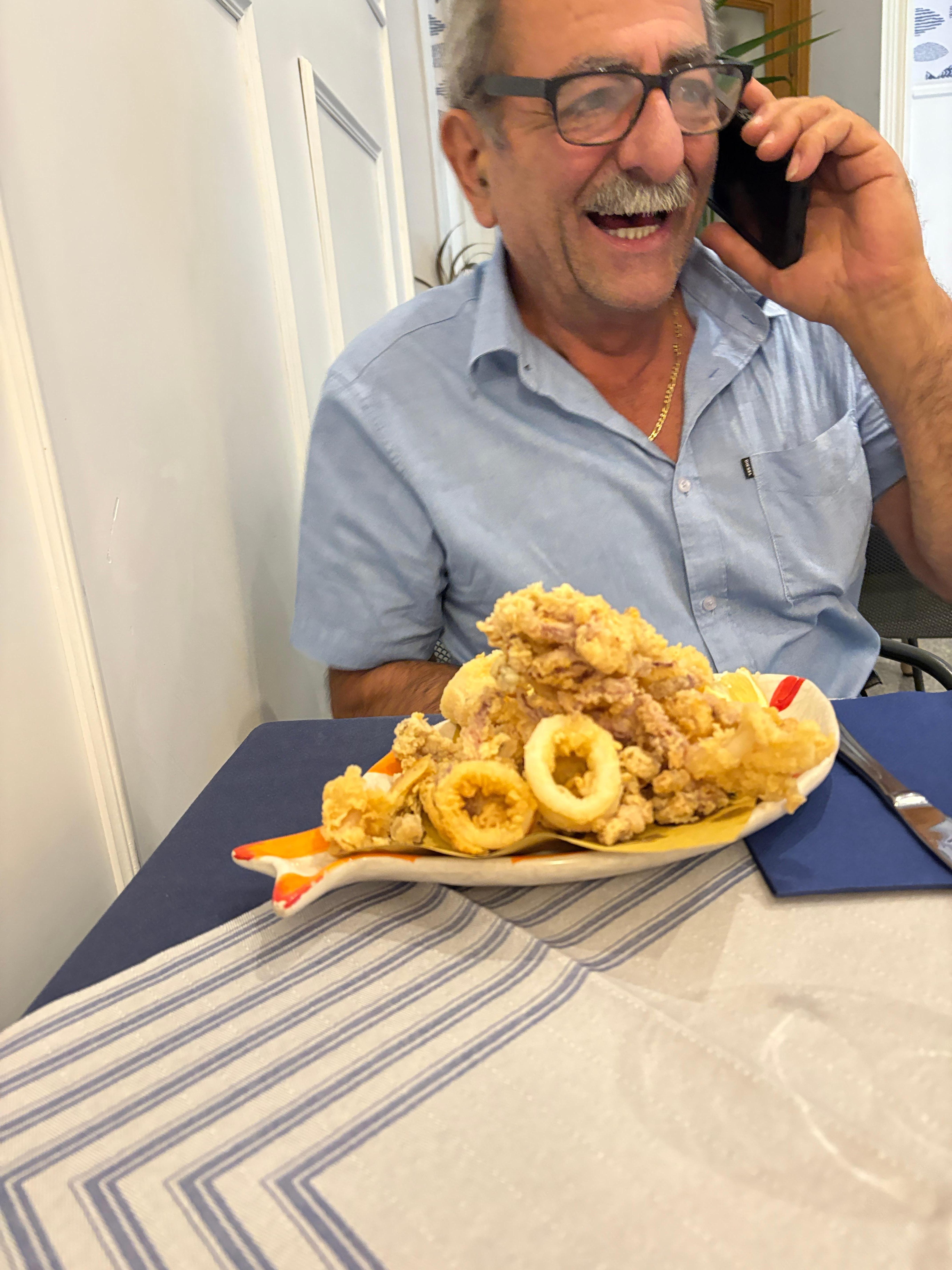 We walked to the restaurant 