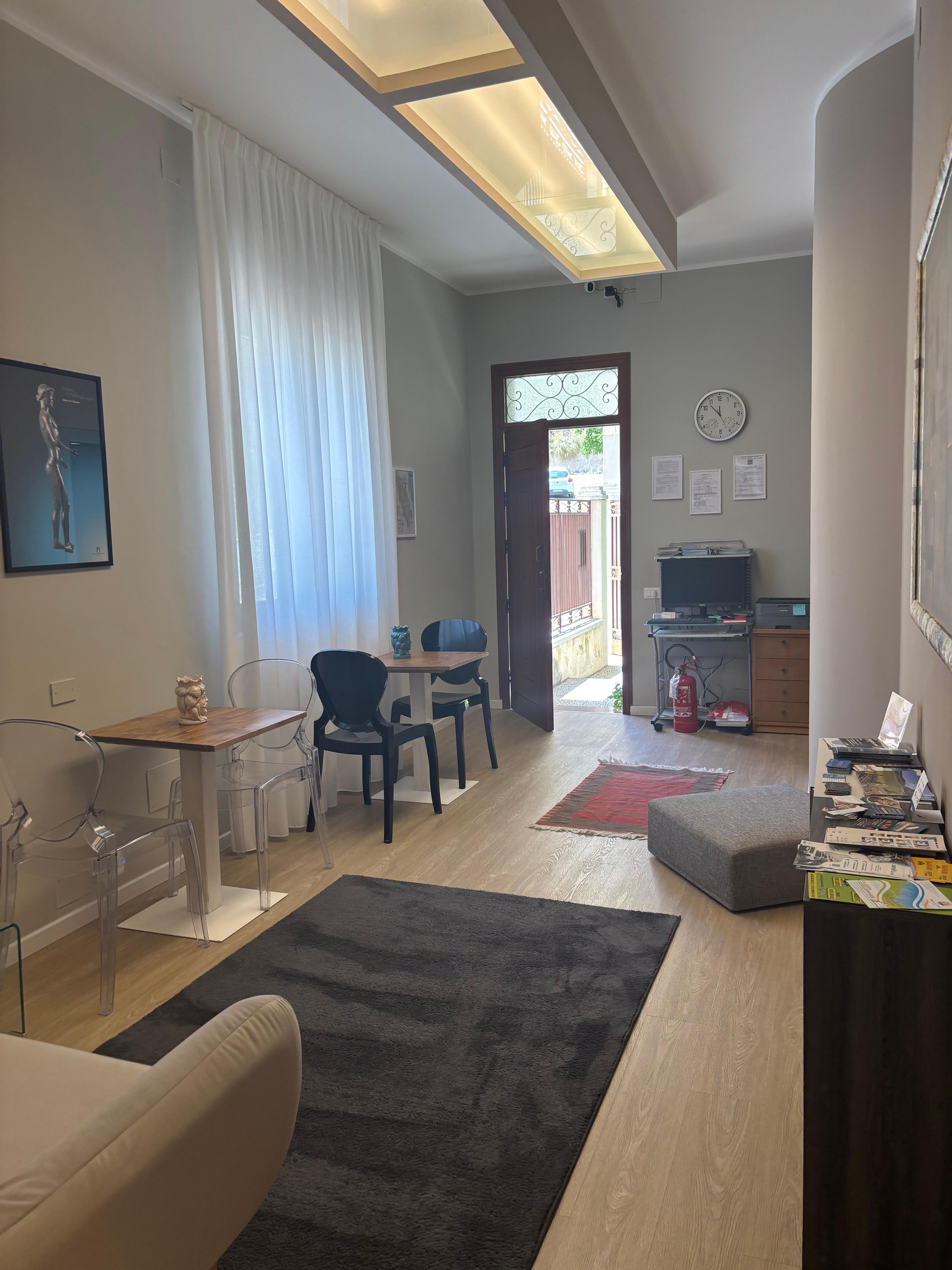 Foyer area leading to room 