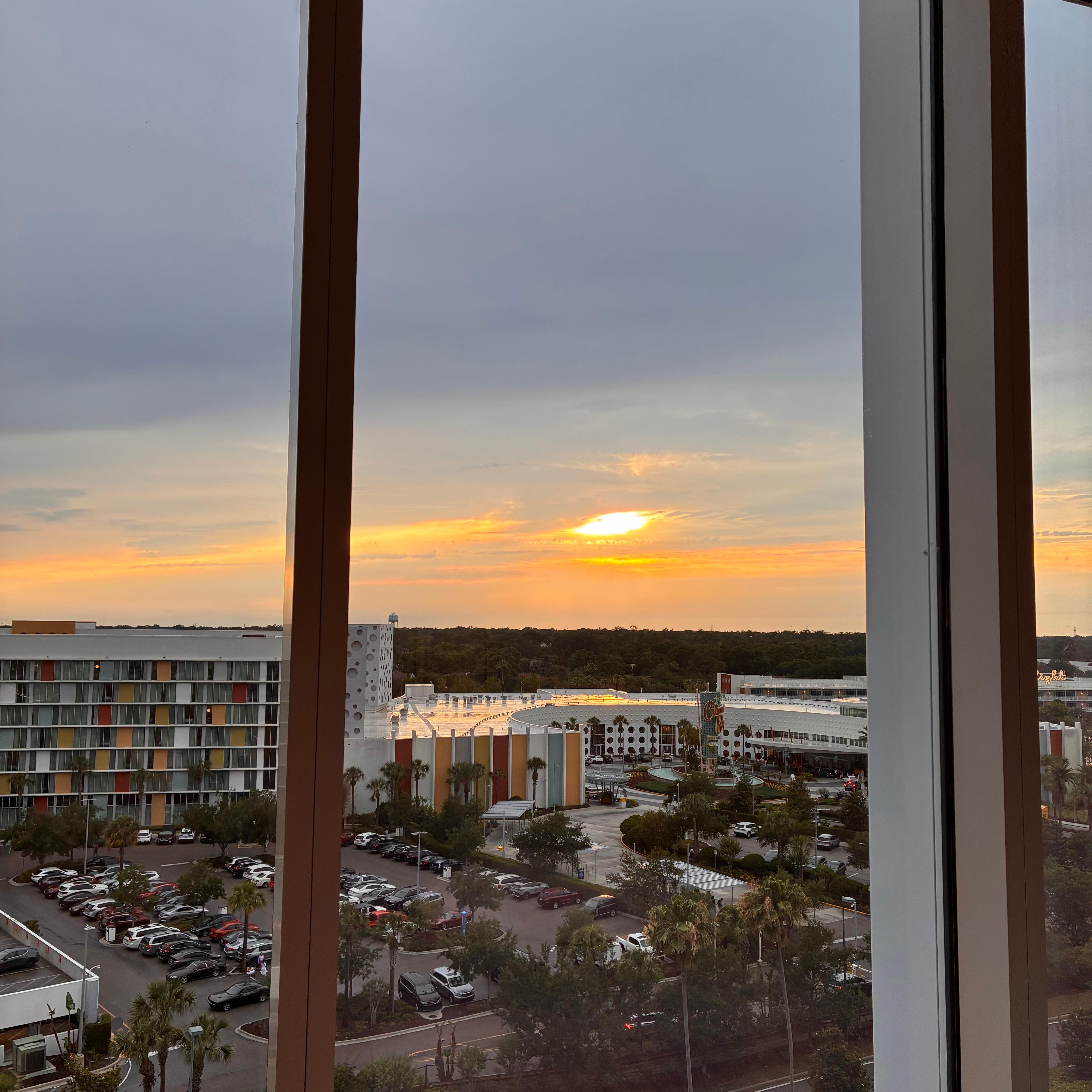 Sunset from our room