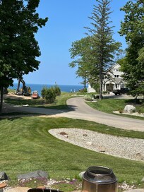 Lake view from the cozy porch