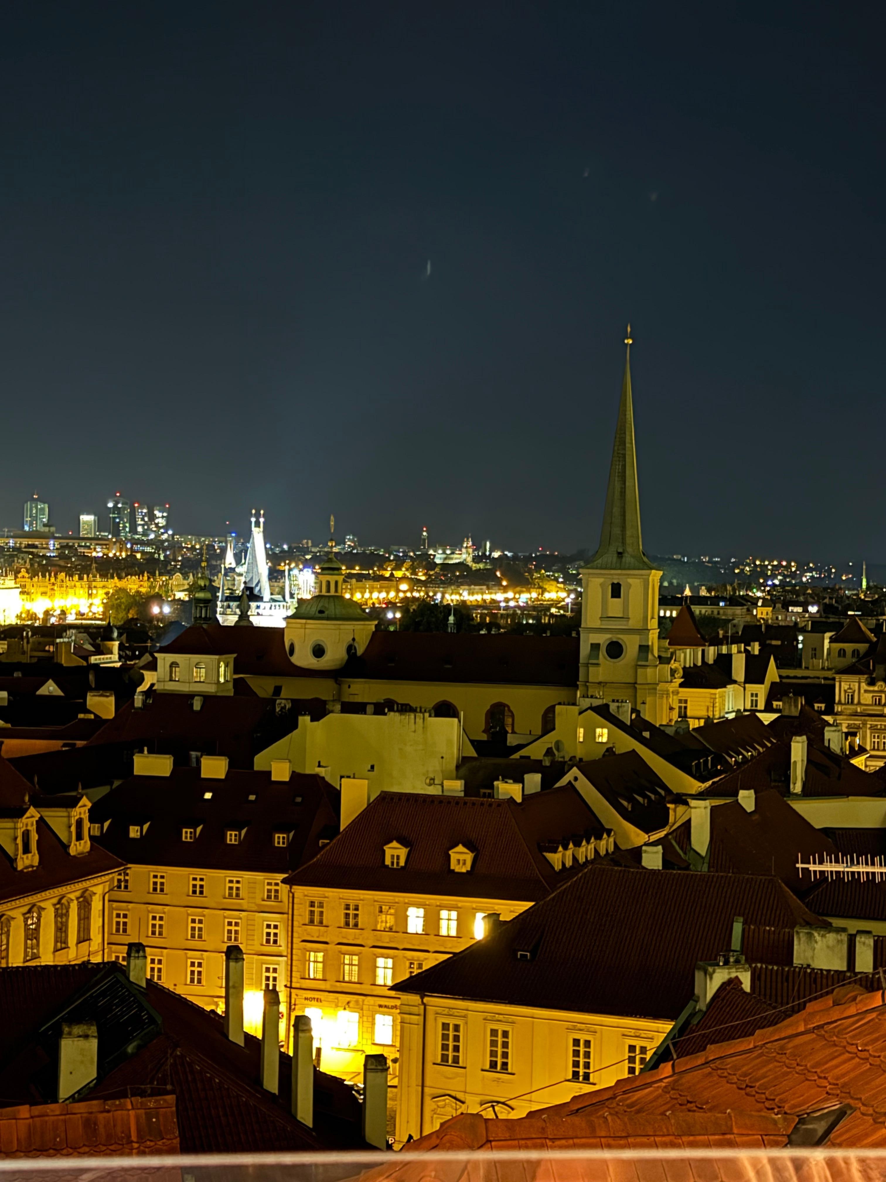 Another evening view from the Terrace restaurant at the hotel