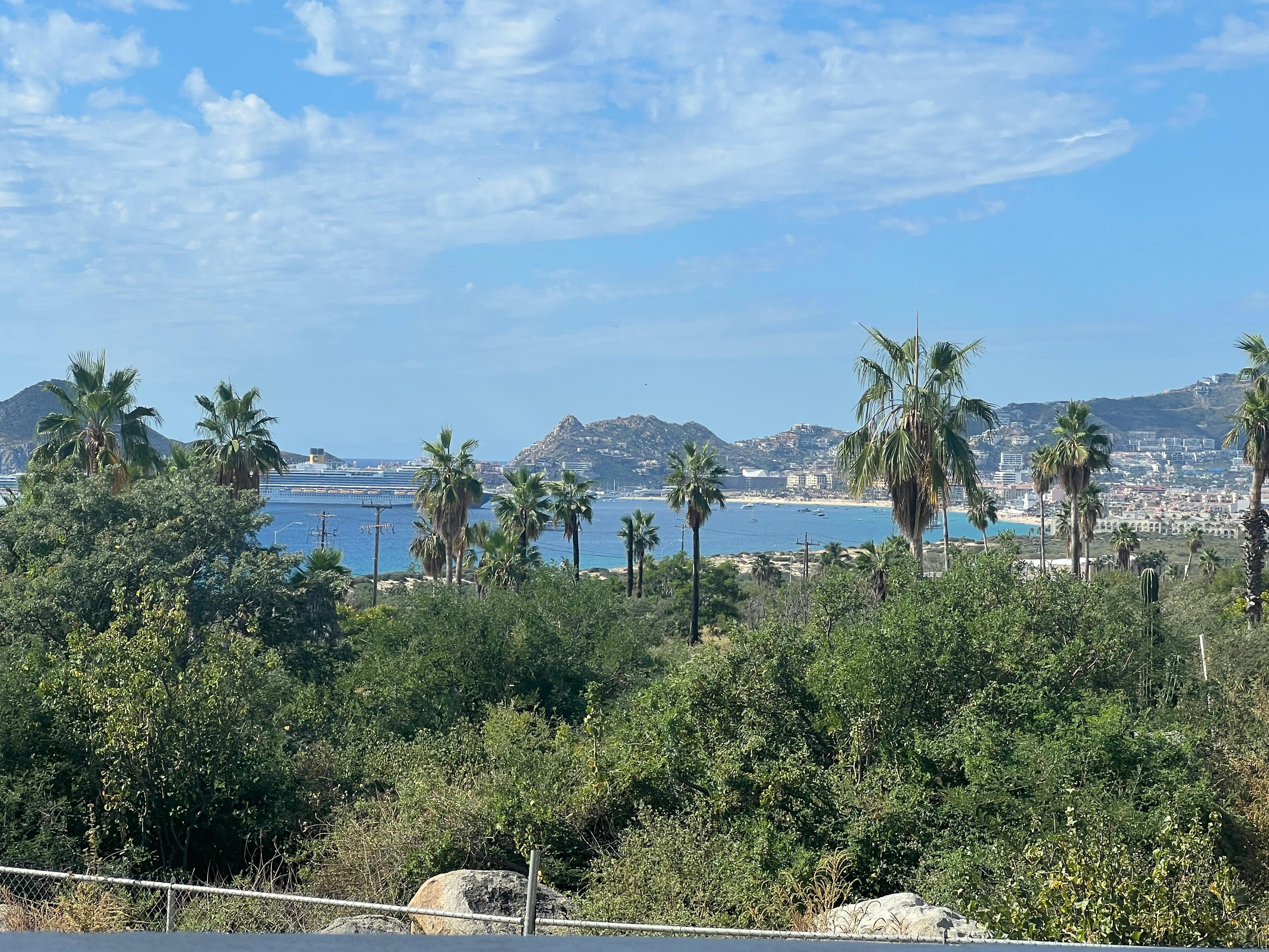 The view from the balcony 