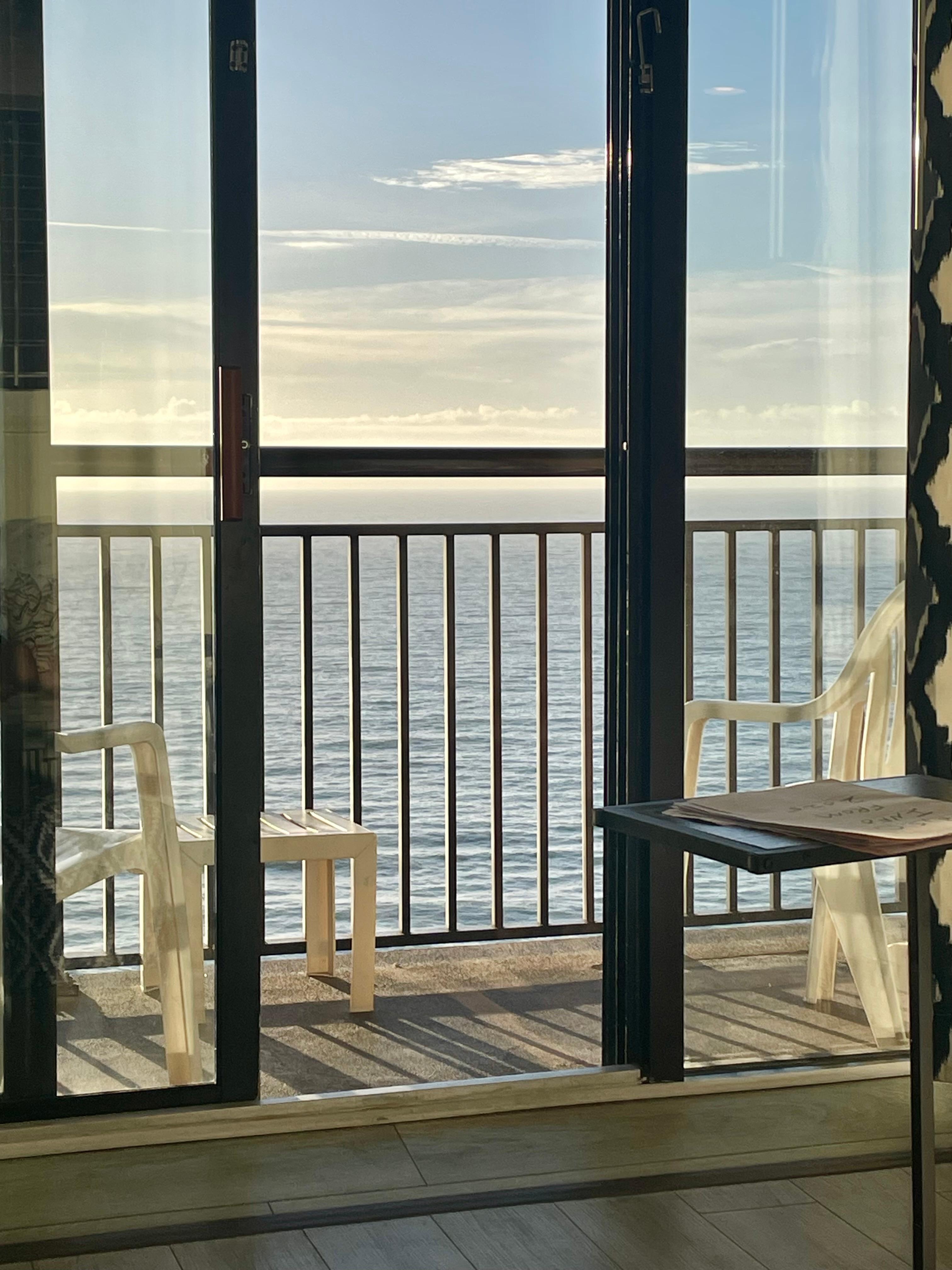 View from inside condo.