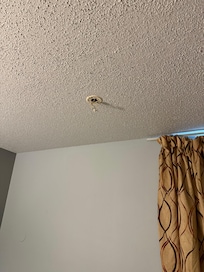 Alarm pulled from ceiling