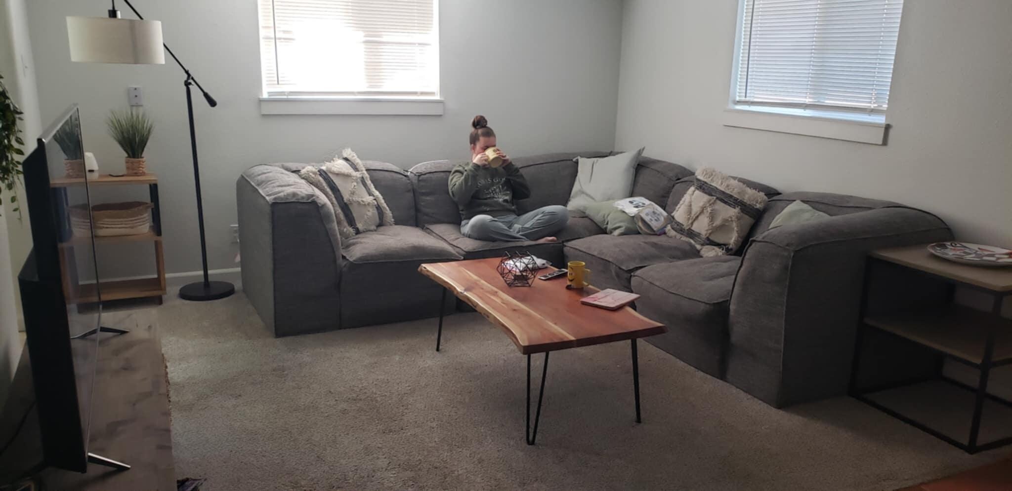 nice living room comfy couch