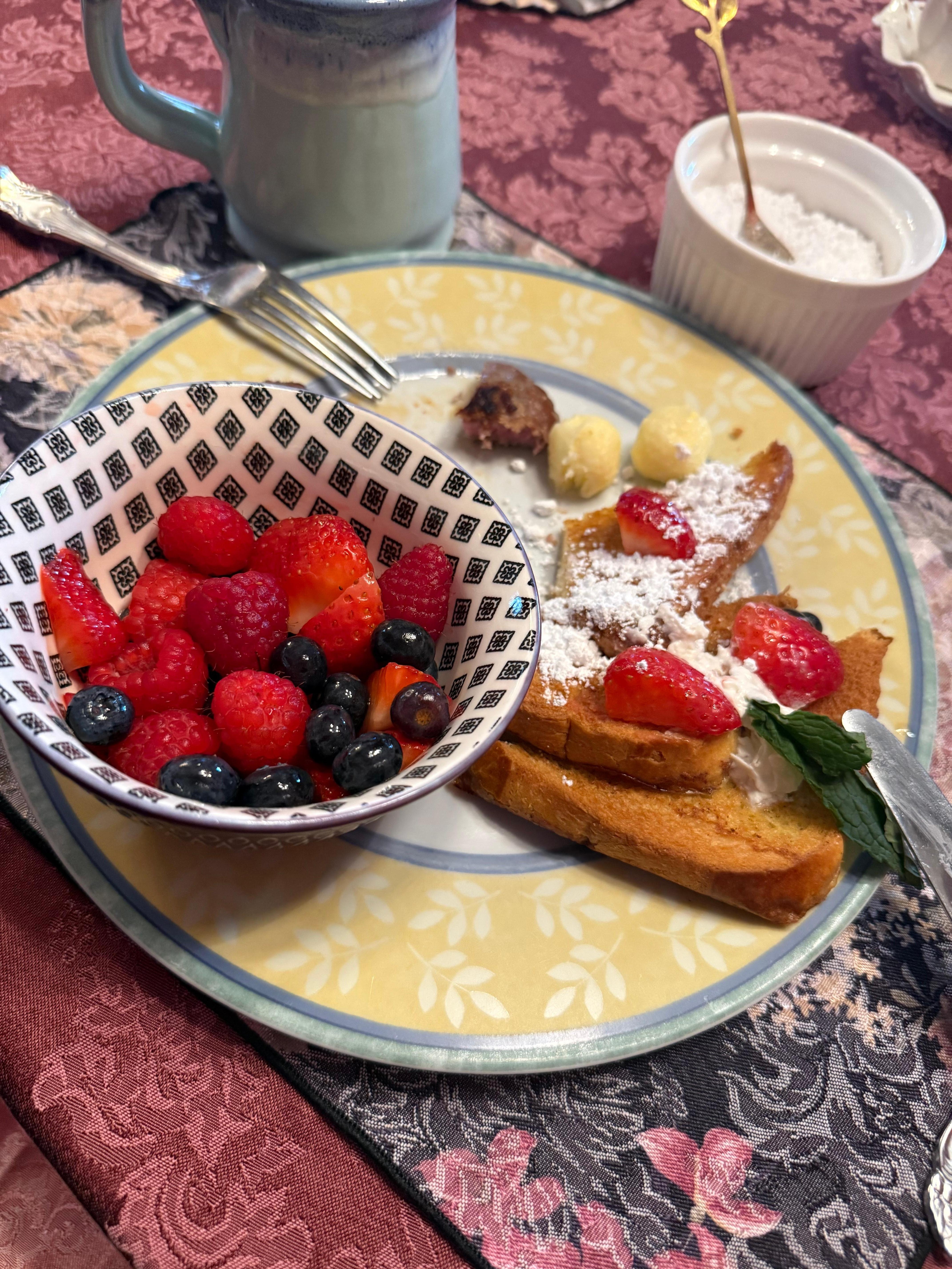 Homemade hot breakfast option 