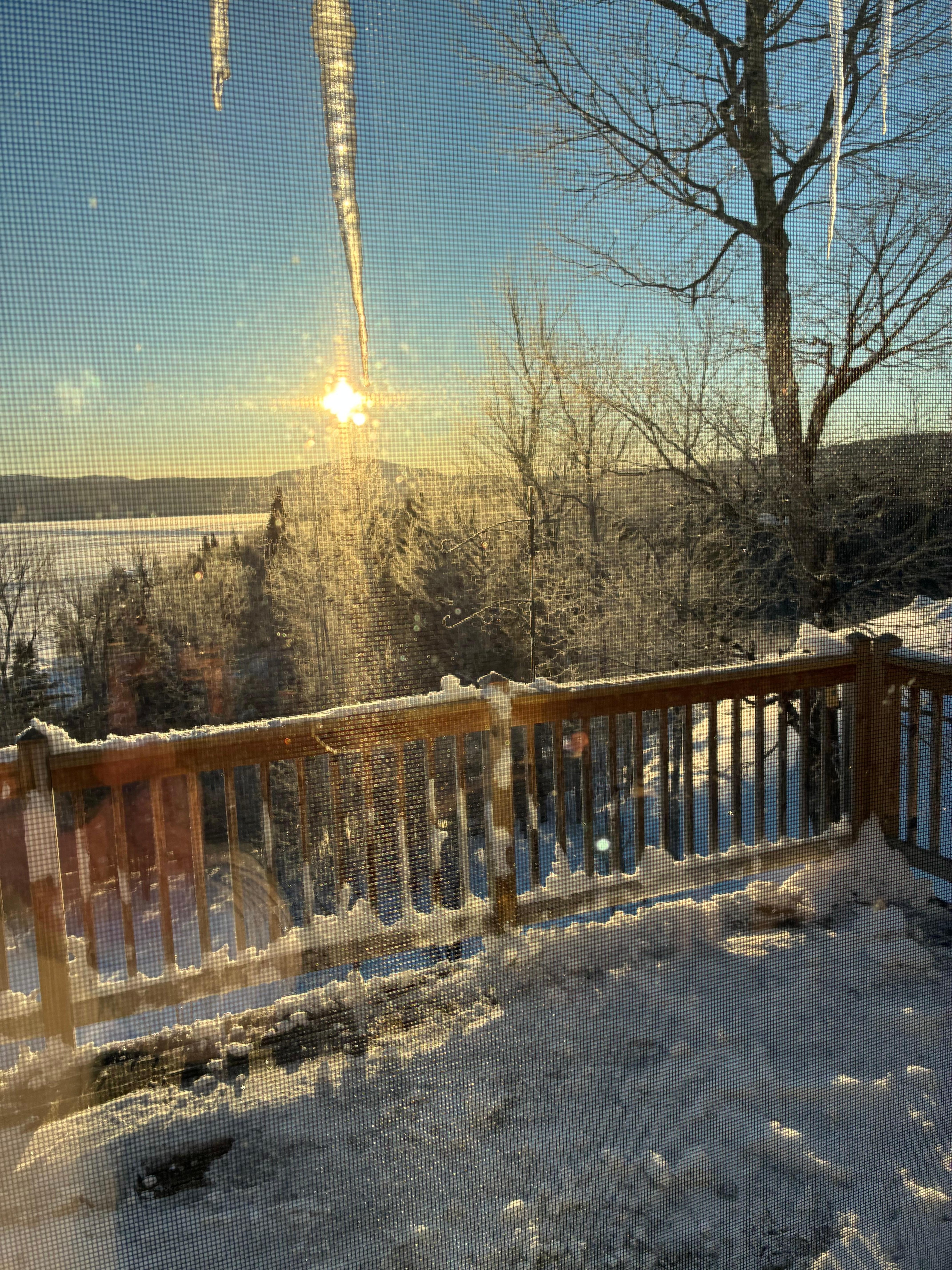 Sunrise from the house 