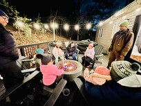 S’mores at the gas fire pit! Perfect!