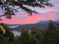 View from the deck at sunrise.