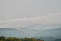Mountain view from our balcony.