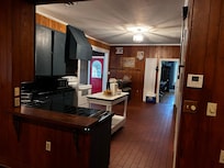 Comfortable kitchen with all the appliances you could want.
