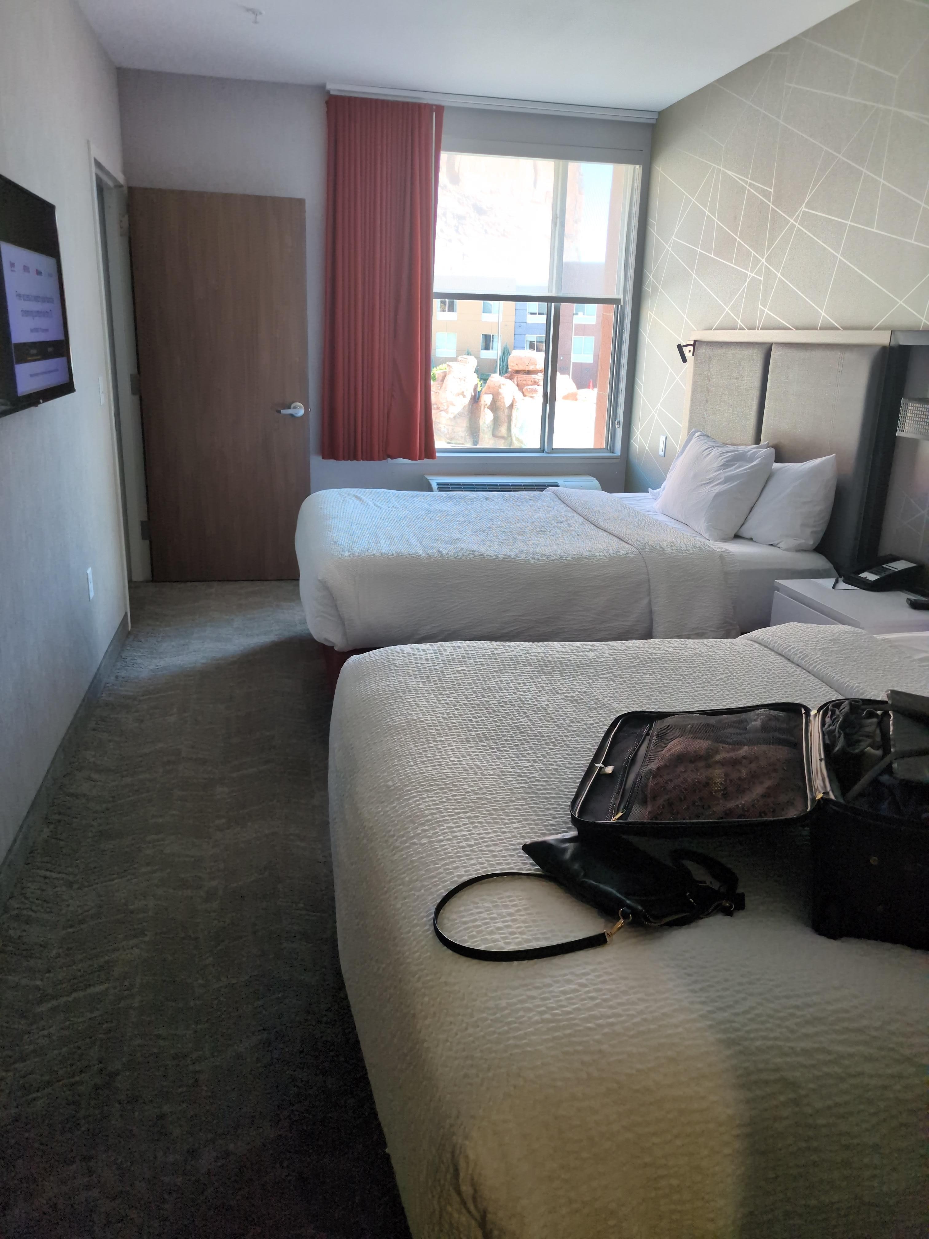 There is a very large closet in the room for long stays