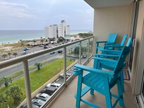 Great for enjoying coffee, long chats and just listening to the surf!
