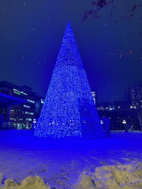 Winter and Christmas ambiance was plentiful