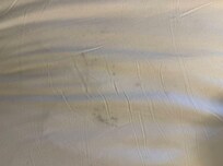 day 2 - Maid came in and ingnored the stains, just remade the bed