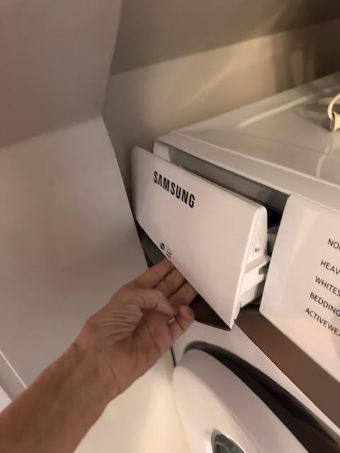 washer detergent door inaccessible 