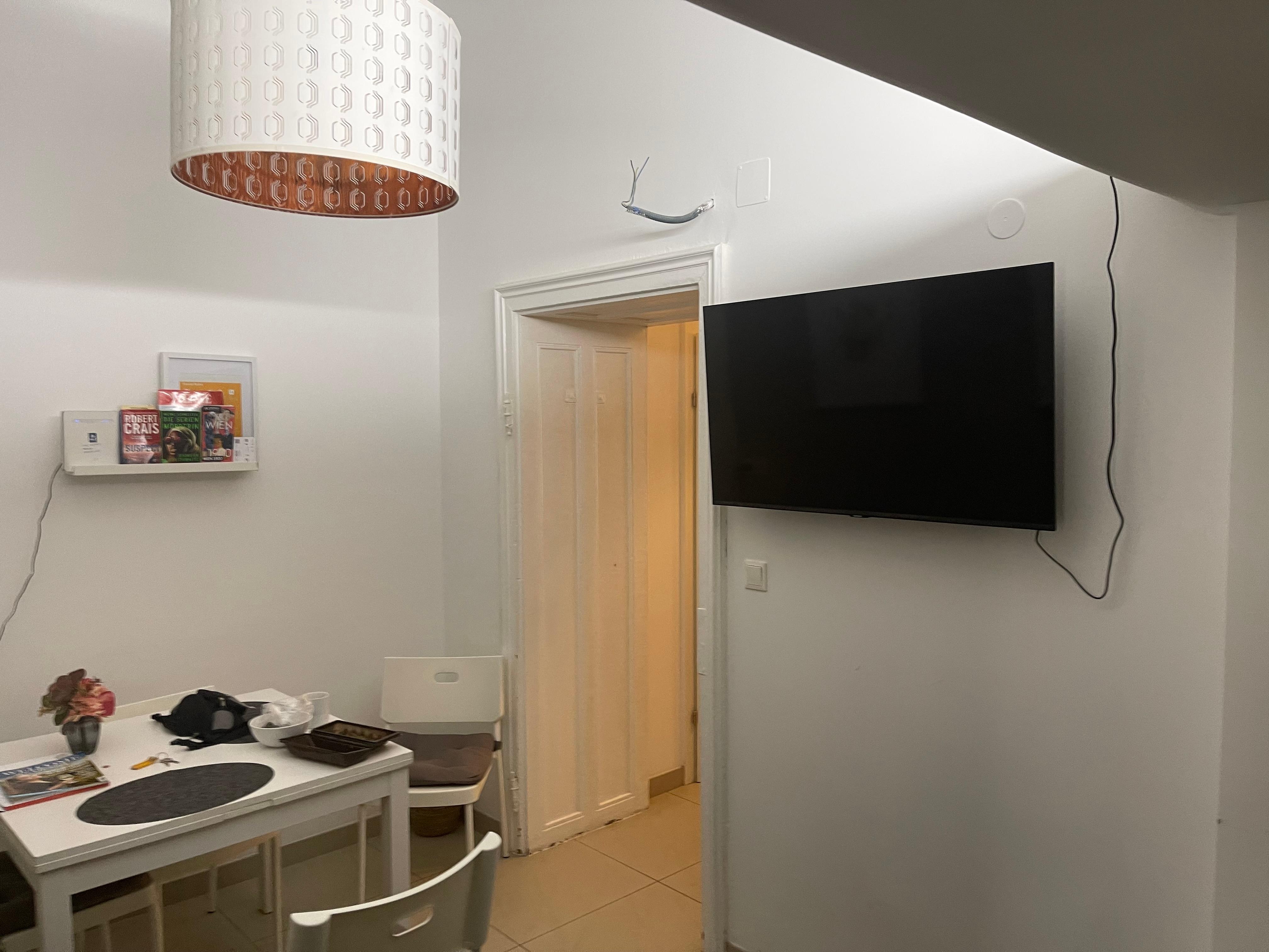 TV living dining area