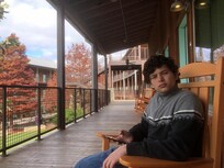 Enjoying the balcony